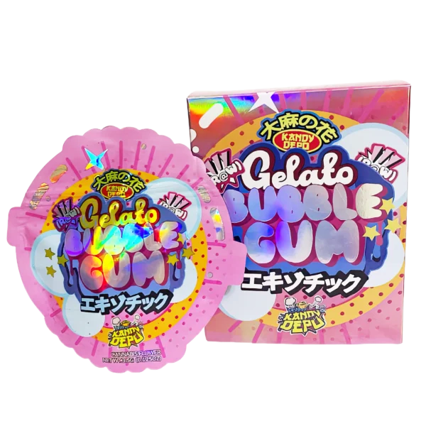 Bag-n-Box 3.5g Mylar Packaging Set (25 Count Bags + Display Boxes) - Gelato Bubble Gum BNB-Shaped-030