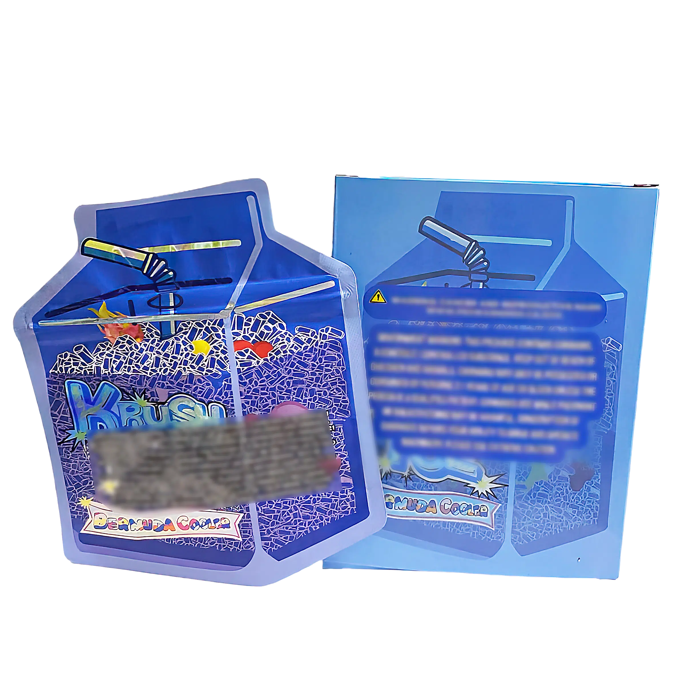 Bag-n-Box 3.5g Mylar Packaging Set (25 Count Bags + Display Boxes) - Krush Ice BNB-Shaped-055 - Image 2