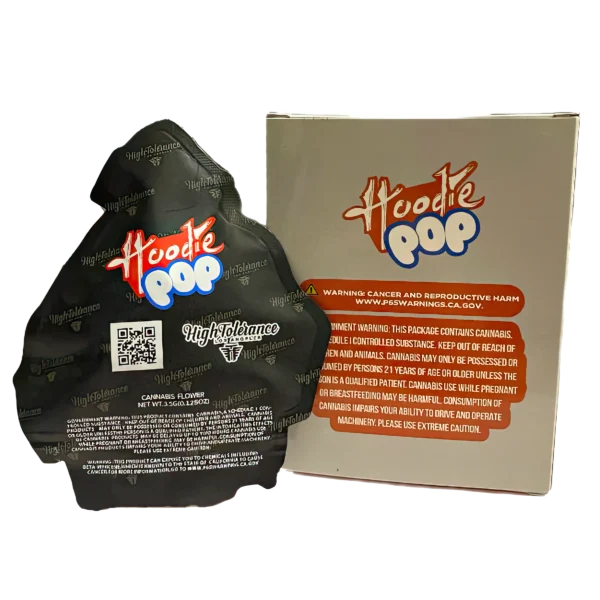 Bag-n-Box 3.5g Mylar Packaging Set (25 Count Bags + Display Boxes) - Hoodie Pop BNB-Shaped-057 - Image 2