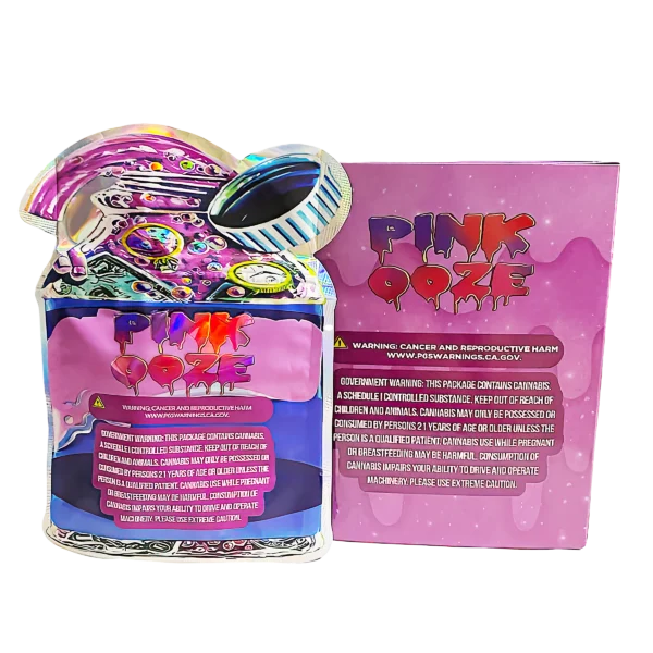 Bag-n-Box 3.5g Mylar Packaging Set (25 Count Bags + Display Boxes) - Pink Ooze BNB-Shaped-060 - Image 2