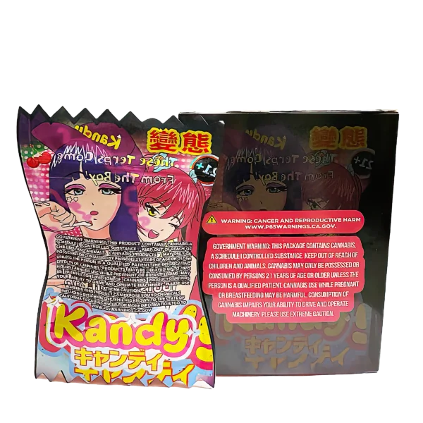 Bag-n-Box 3.5g Mylar Packaging Set (25 Count Bags + Display Boxes) - Marshmellow Tootsie Roll Pop Kandy BNB-Shaped-065 - Image 2