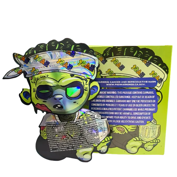 Bag-n-Box 3.5g Mylar Packaging Set (25 Count Bags + Display Boxes) - East FTD Rebel BNB-Shaped-068 - Image 2