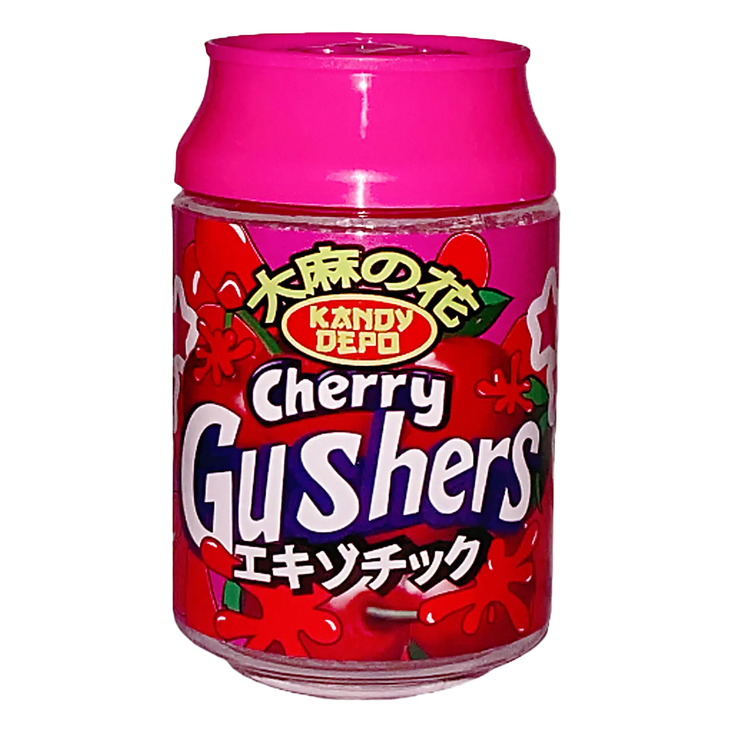 3.5g Plastic Soda Can Jar – (12 Count) Kandy Depo Cherry Gushers CJ-35-005