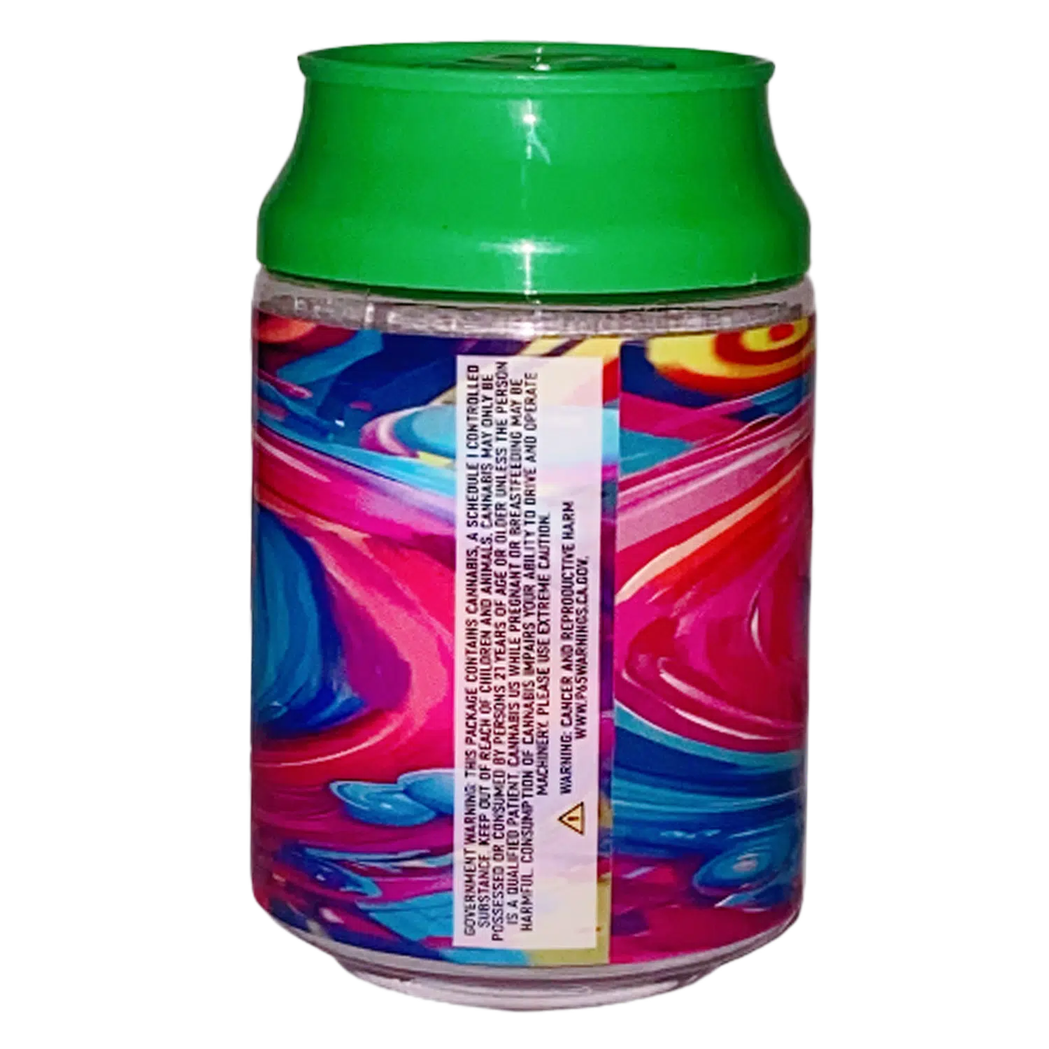3.5g Plastic Soda Can Jar - (12 Count) High Tolerance Swirlz CJ-35-011 - Image 2