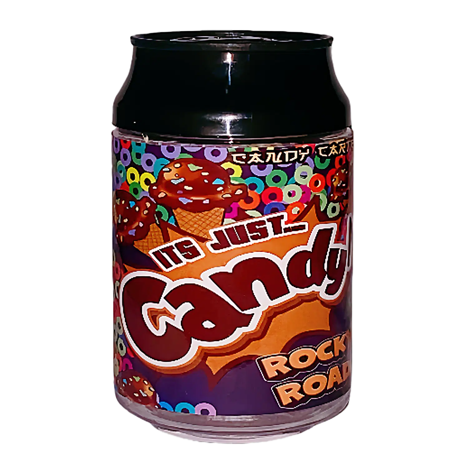 3.5g Plastic Soda Can Jar – (12 Count) It’s Just Candy Rocky Road CJ-35-013