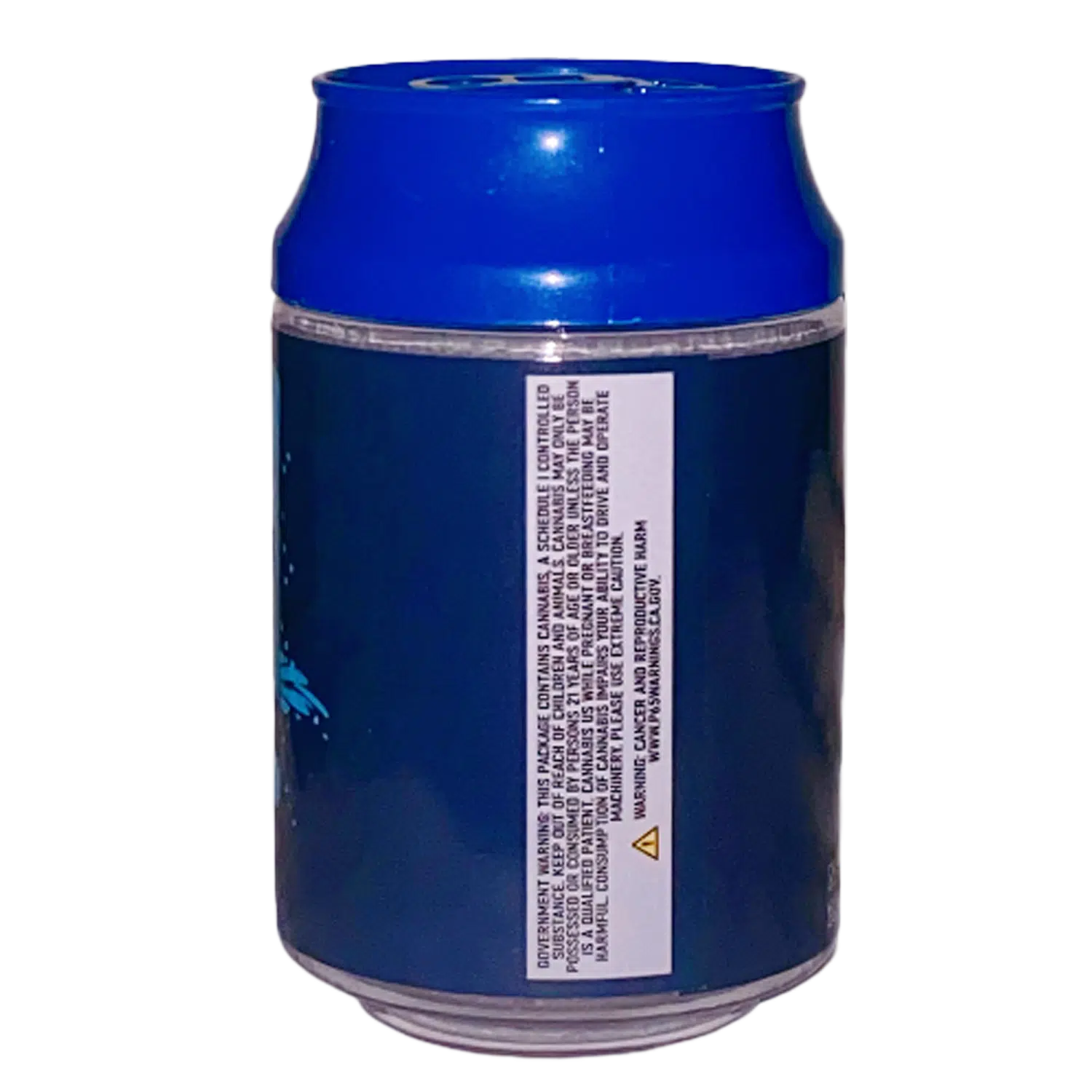 3.5g Plastic Soda Can Jar - (12 Count) Blue Guava CJ-35-015 - Image 2