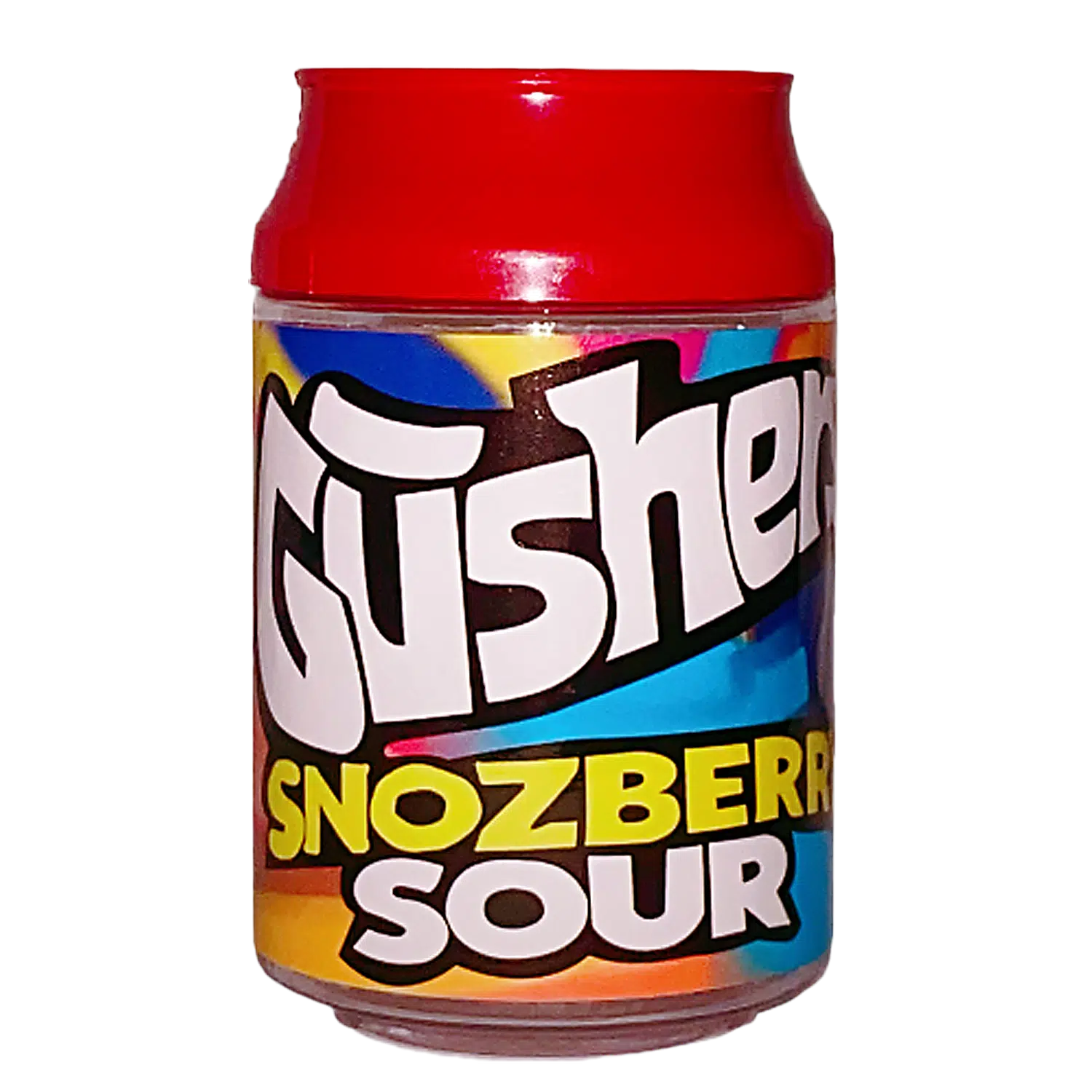 3.5g Plastic Soda Can Jar – (12 Count) Gushers Snozberry Sour CJ-35-018