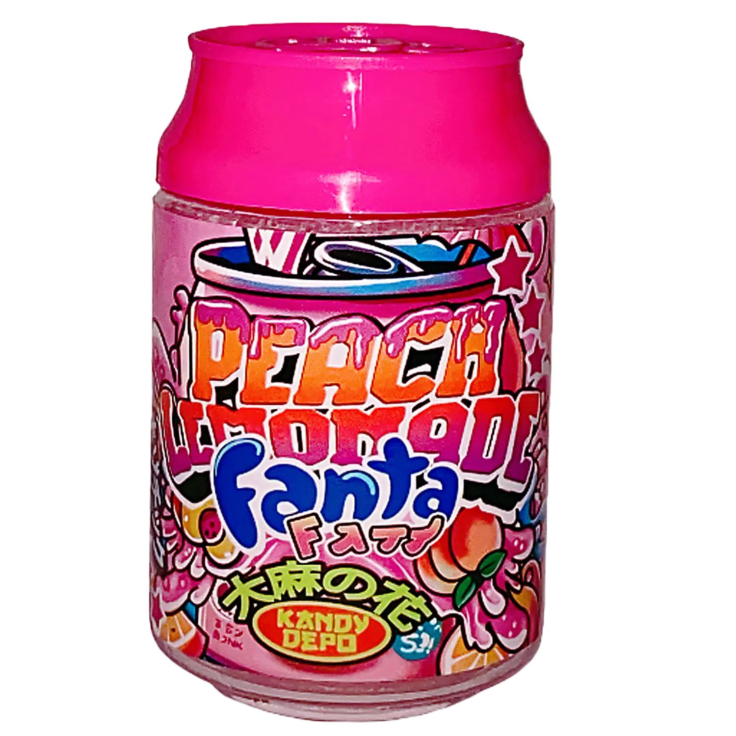 3.5g Plastic Soda Can Jar – (12 Count) Peach Lemonade Fanta CJ-35-026