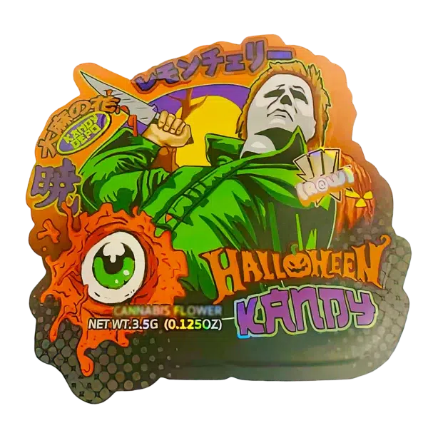3.5g Shaped Mylar Bag (50 Count) Halloween Kandy MB35-SHAPE-038