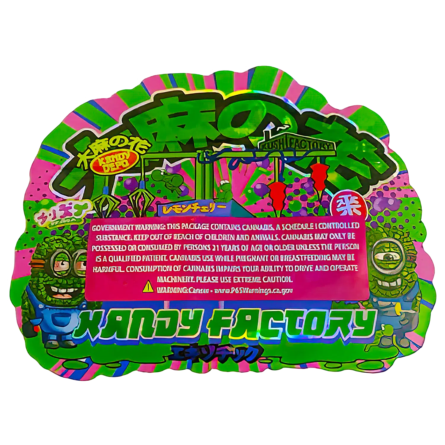 3.5g Shaped Mylar Bag (50 Count) Kandy Factory MB35-SHAPE-048 - Image 2