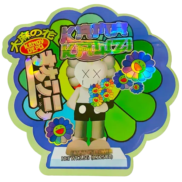 3.5g Shaped Mylar Bag (50 Count) Kama Kawzi Kandy Depo MB35-SHAPE-050