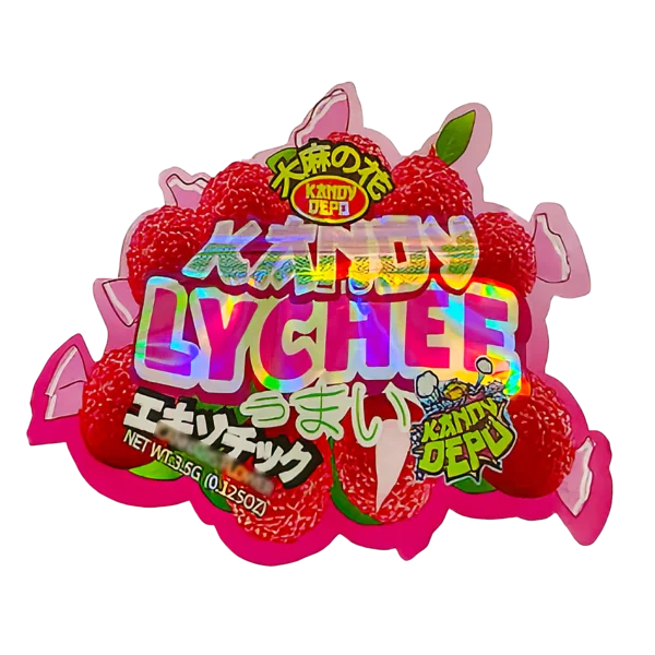 3.5g Shaped Mylar Bag (50 Count) Kandy Lyuchee MB35-SHAPE-054