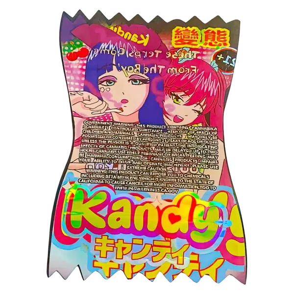 3.5g Shaped Mylar Bag (50 Count) Marshmallow Tootsie Roll Pop Kandy MB35-SHAPE-062 - Image 2