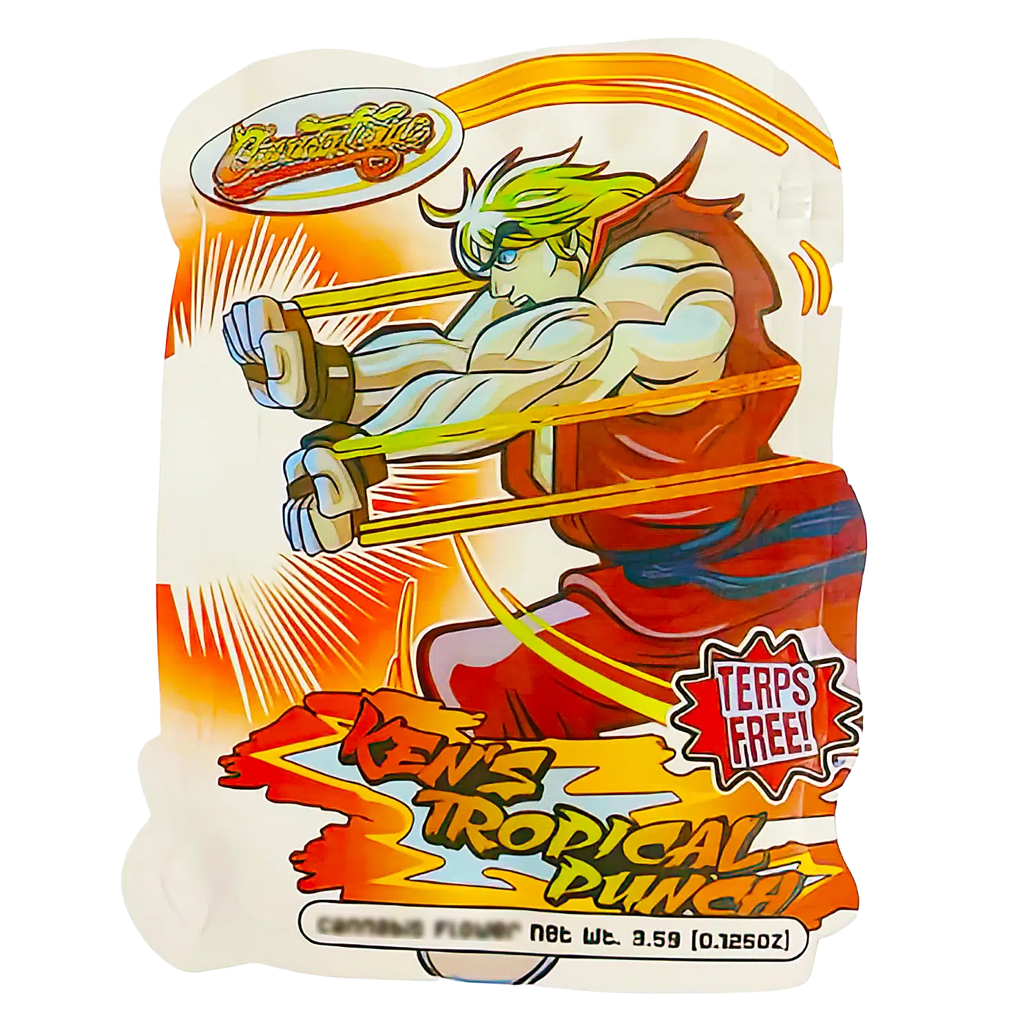 3.5g Shaped Mylar Bag (50 Count) Ken’s Tropical Punch MB35-SHAPE-065