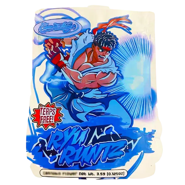 3.5g Shaped Mylar Bag (50 Count) RYU Runtz MB35-SHAPE-066