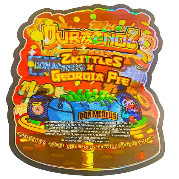 3.5g Shaped Mylar Bag (50 Count) Duraznoz Don Merfos MB35-SHAPE-068 - Image 2