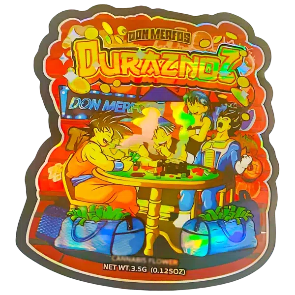3.5g Shaped Mylar Bag (50 Count) Duraznoz Don Merfos MB35-SHAPE-068