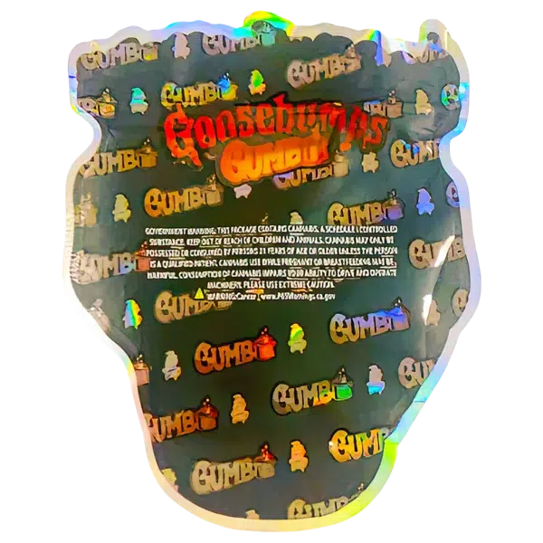 3.5g Shaped Mylar Bag (50 Count) Goosebumps Gumbo MB35-SHAPE-070 - Image 2
