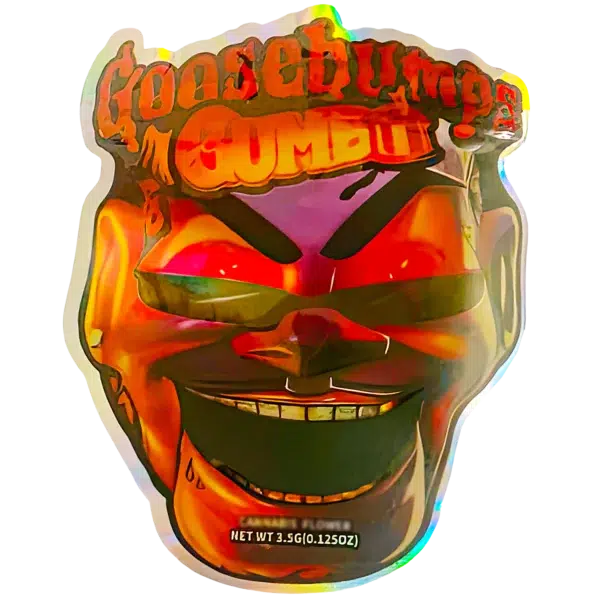 3.5g Shaped Mylar Bag (50 Count) Goosebumps Gumbo MB35-SHAPE-070