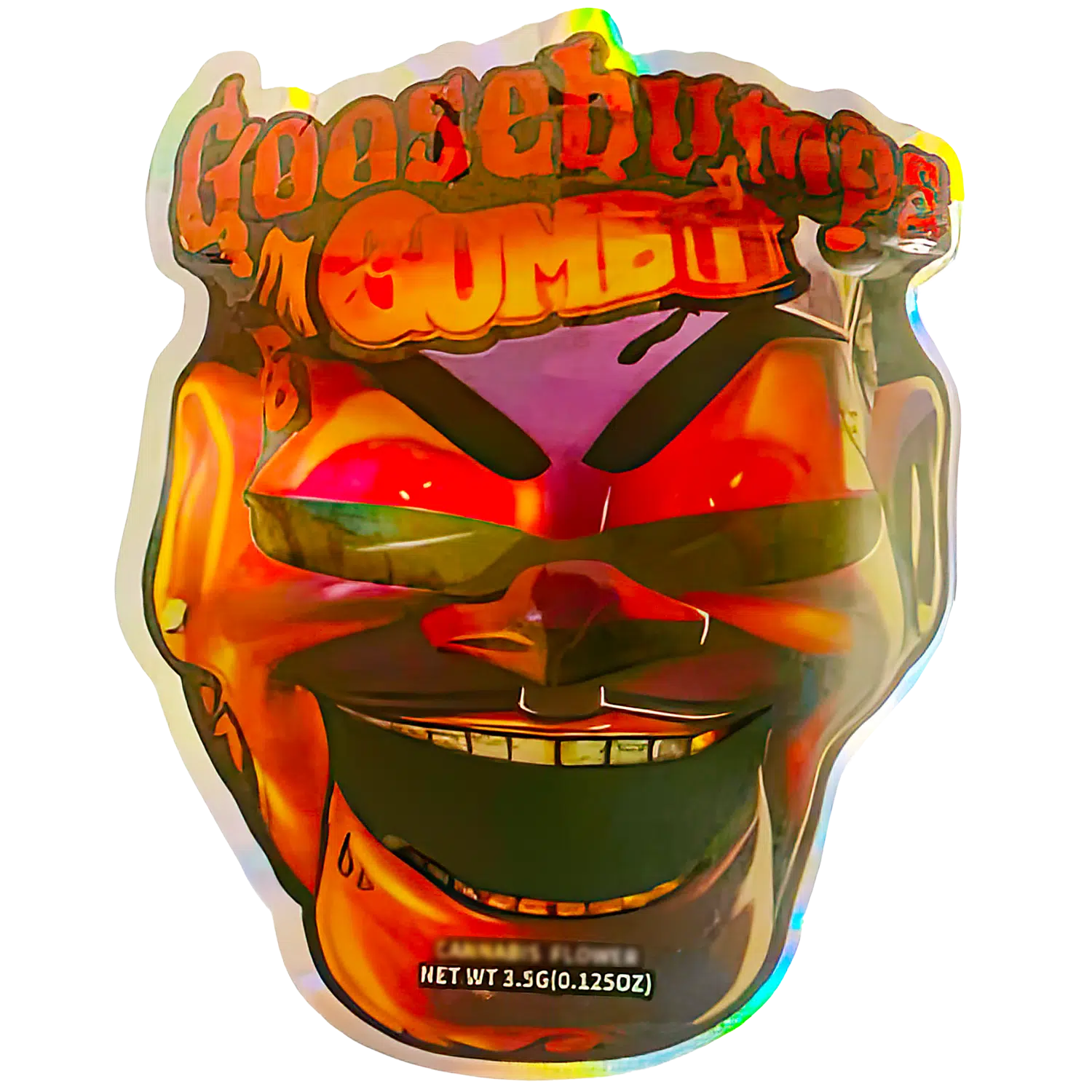 3.5g Shaped Mylar Bag (50 Count) Goosebumps Gumbo MB35-SHAPE-070