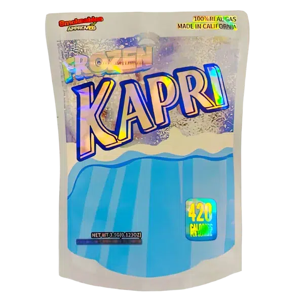 3.5g Shaped Mylar Bag (50 Count) Frozen Kapri MB35-SHAPE-077