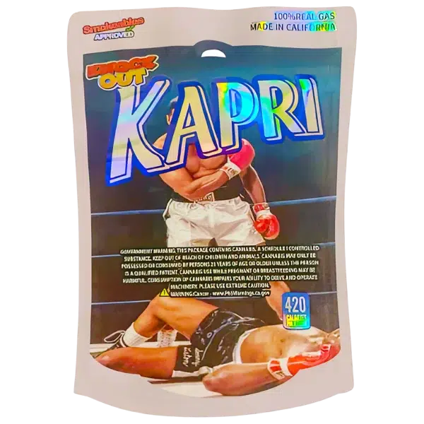 3.5g Shaped Mylar Bag (50 Count) Knock Out Kapri MB35-SHAPE-078 - Image 2