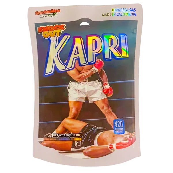 3.5g Shaped Mylar Bag (50 Count) Knock Out Kapri MB35-SHAPE-078