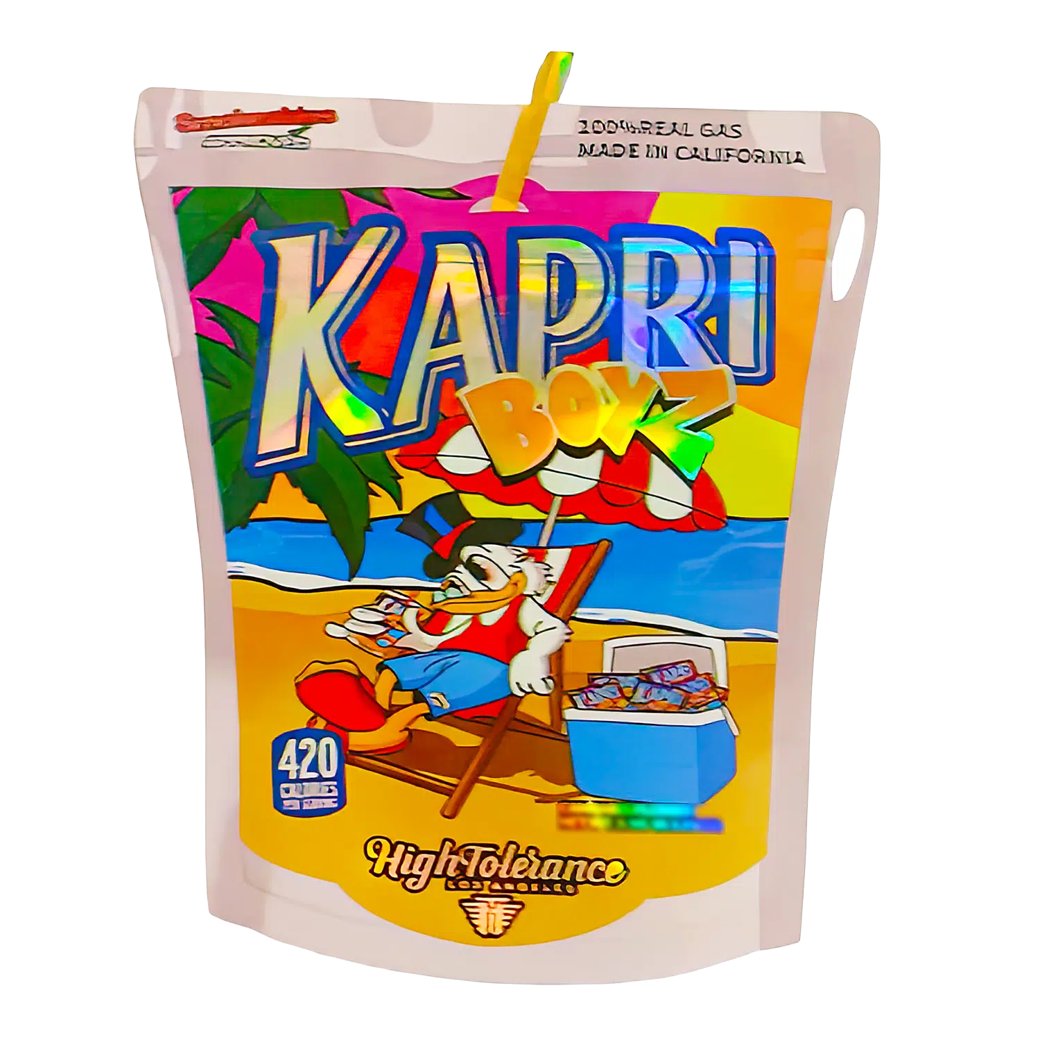 3.5g Shaped Mylar Bag (50 Count) Kapri Boyz MB35-SHAPE-079
