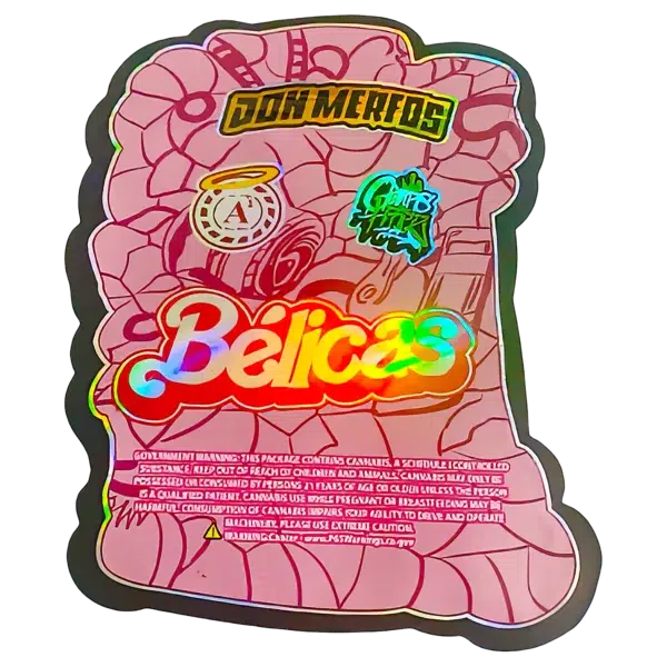 3.5g Shaped Mylar Bag (50 Count) Don Merfos Belicas MB35-SHAPE-083 - Image 2