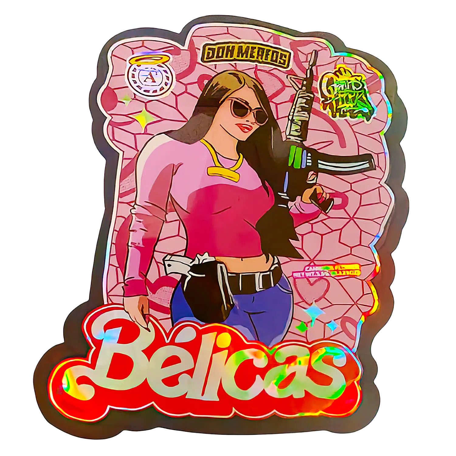 3.5g Shaped Mylar Bag (50 Count) Don Merfos Belicas MB35-SHAPE-083