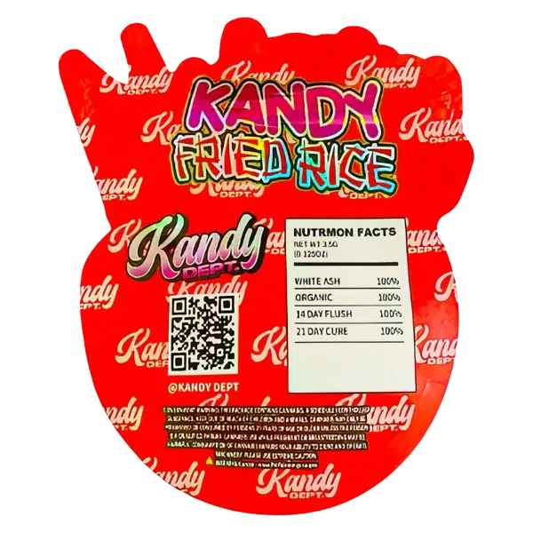 3.5g Shaped Mylar Bag (50 Count) Kandy Fried Rice MB35-SHAPE-085 - Image 2