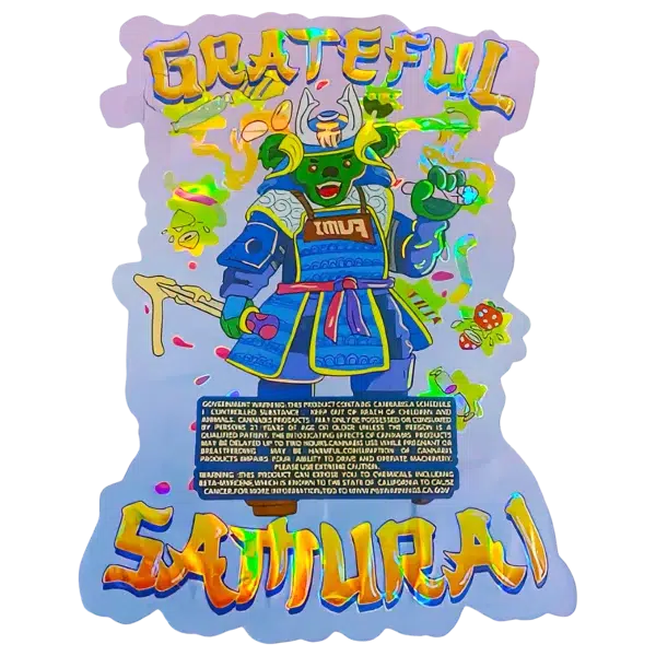 3.5g Shaped Mylar Bag (50 Count) Grateful Samurai MB35-SHAPE-100 - Image 2