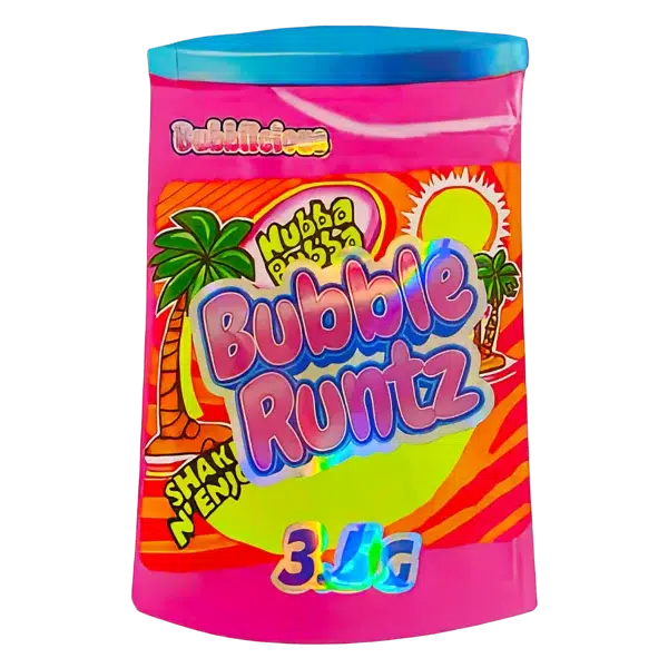 3.5g Shaped Mylar Bag (50 Count) Bubble Runtz MB35-SHAPE-105