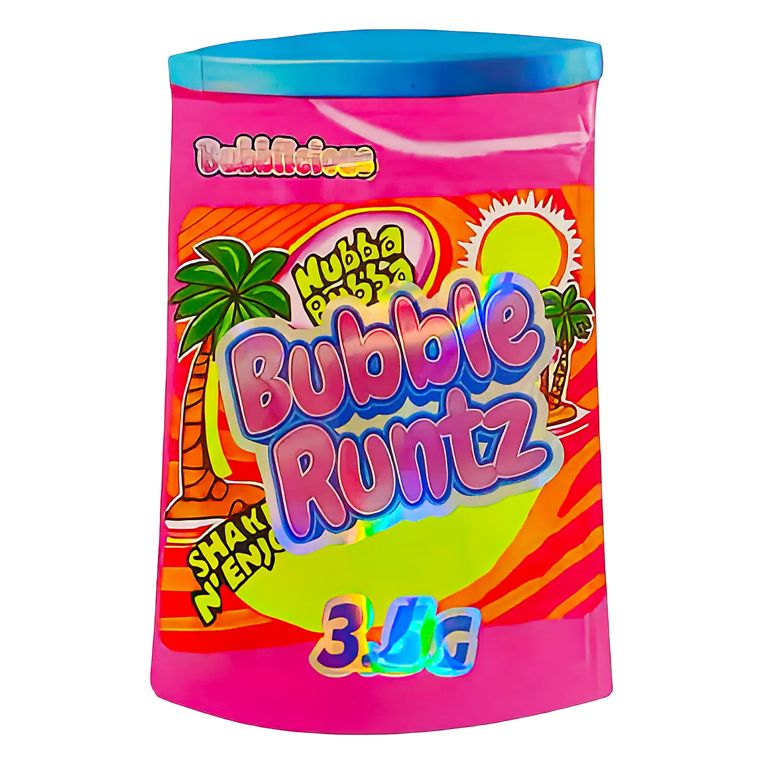 3.5g Shaped Mylar Bag (50 Count) Bubble Runtz MB35-SHAPE-105