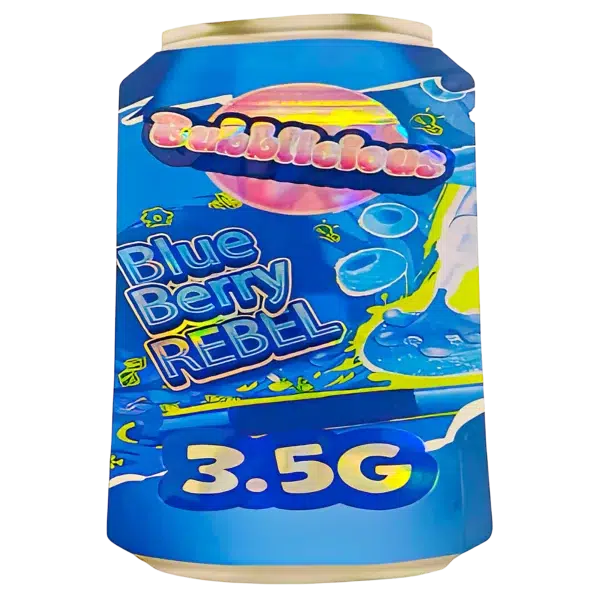 3.5g Shaped Mylar Bag (50 Count) Blueberry Rebel MB35-SHAPE-106