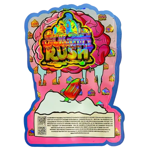 3.5g Shaped Mylar Bag (50 Count) Brain Freeze MB35-SHAPE-117 - Image 2