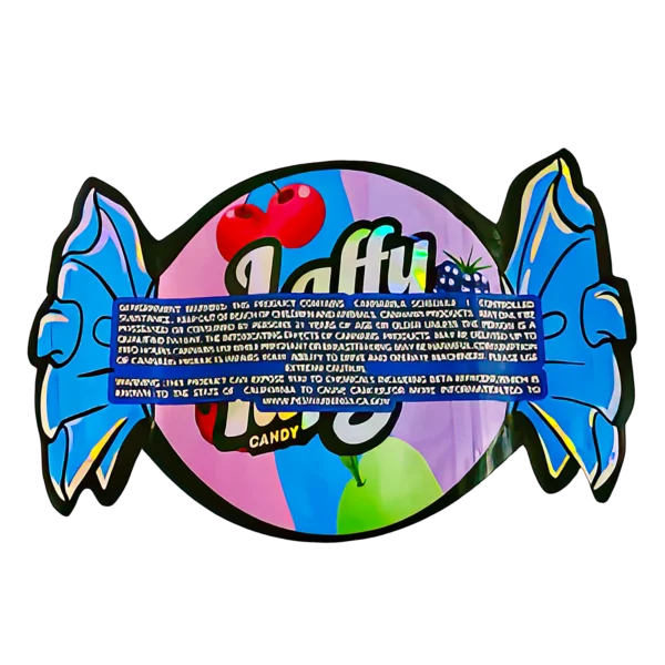 3.5g Shaped Mylar Bag (50 Count) Laffy Taffy Candy MB35-SHAPE-121 - Image 2