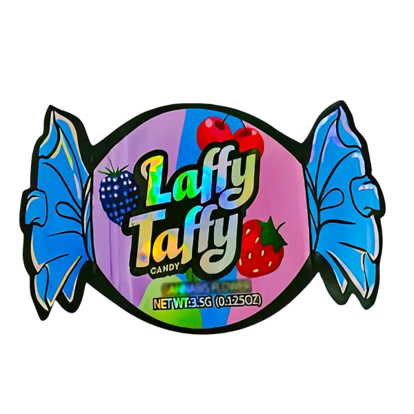 3.5g Shaped Mylar Bag (50 Count) Laffy Taffy Candy MB35-SHAPE-121