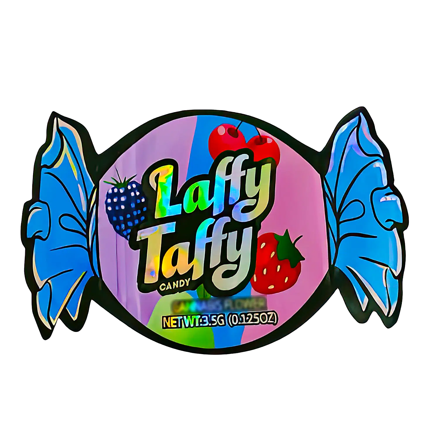 3.5g Shaped Mylar Bag (50 Count) Laffy Taffy Candy MB35-SHAPE-121