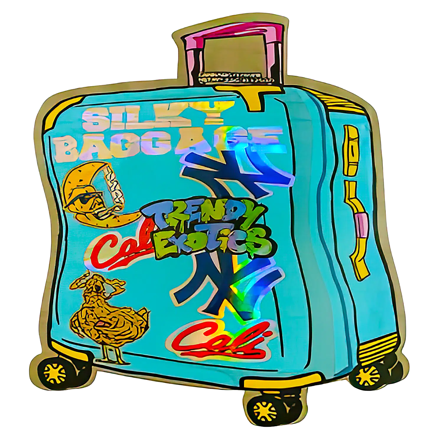 3.5g Shaped Mylar Bag (50 Count) Silky Baggage Trendy Exotics MB35-SHAPE-124