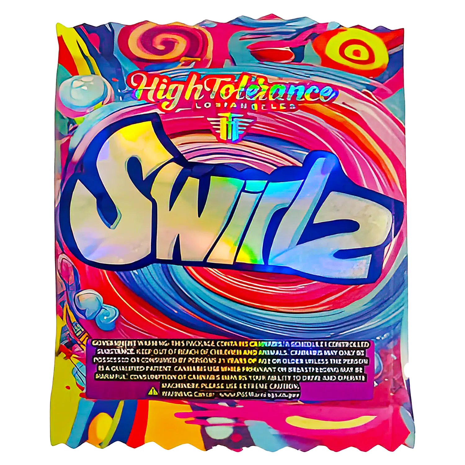 3.5g Shaped Mylar Bag (50 Count) High Tolerance Swirlz MB35-SHAPE-125 - Image 2