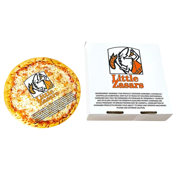 Bag-n-Box 3.5g Mylar Pizza Packaging Set (12 Count Bags + Boxes) LITTLE ZASARS PNB-SHAPED-001