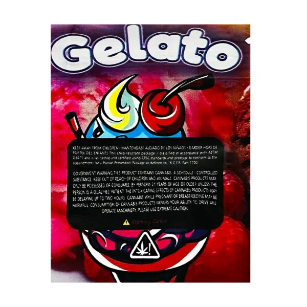 1 Gram Mylar Bag S1G Style – Premium Smell-Proof Flower Packaging - Gelato (100 Count) S1G-014 - Image 2