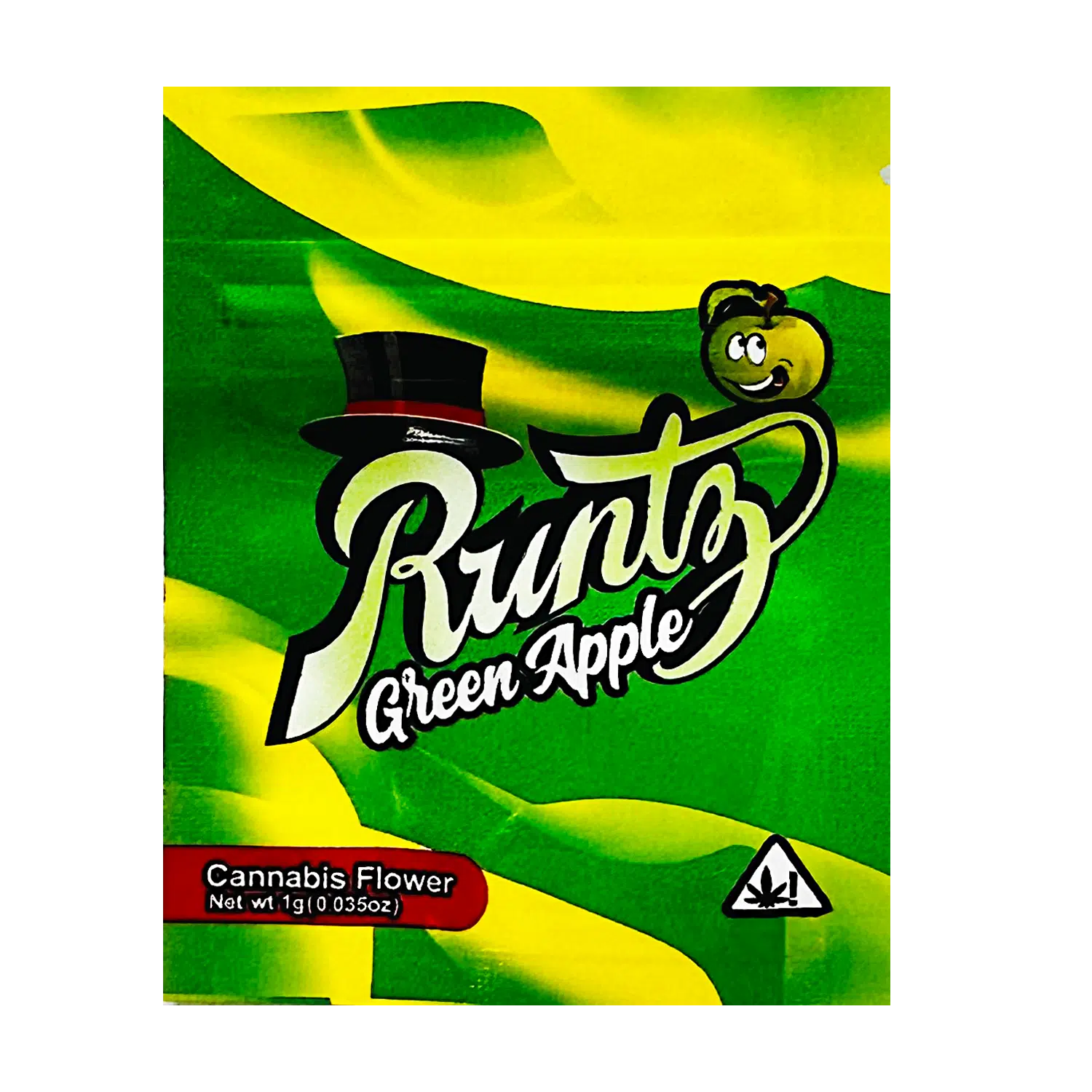 1 Gram Mylar Bag S1G Style – Premium Smell-Proof Flower Packaging – Runtz Green Apple (100 Count) S1G-015