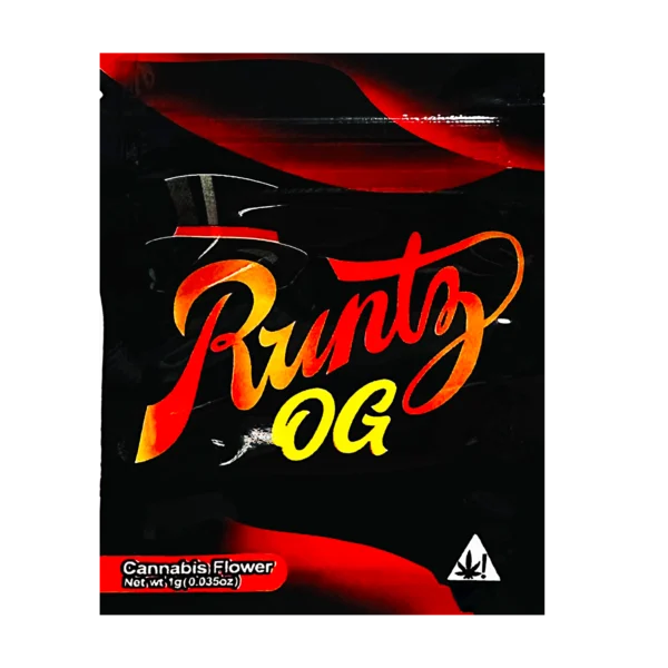 1 Gram Mylar Bag S1G Style – Premium Smell-Proof Flower Packaging - Runtz OG (100 Count) S1G-016