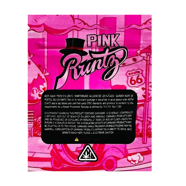 1 Gram Mylar Bag S1G Style – Premium Smell-Proof Flower Packaging - Pink Runtz (100 Count) S1G-020 - Image 2