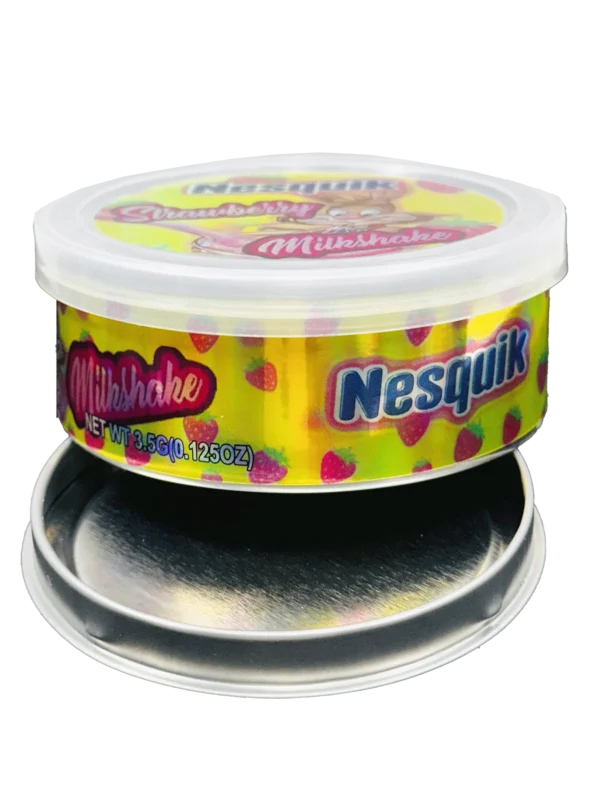 3.5g Tin Can Container - (12 Count) Nesquik Strawberry Milkshake TC-35-007 - Image 8