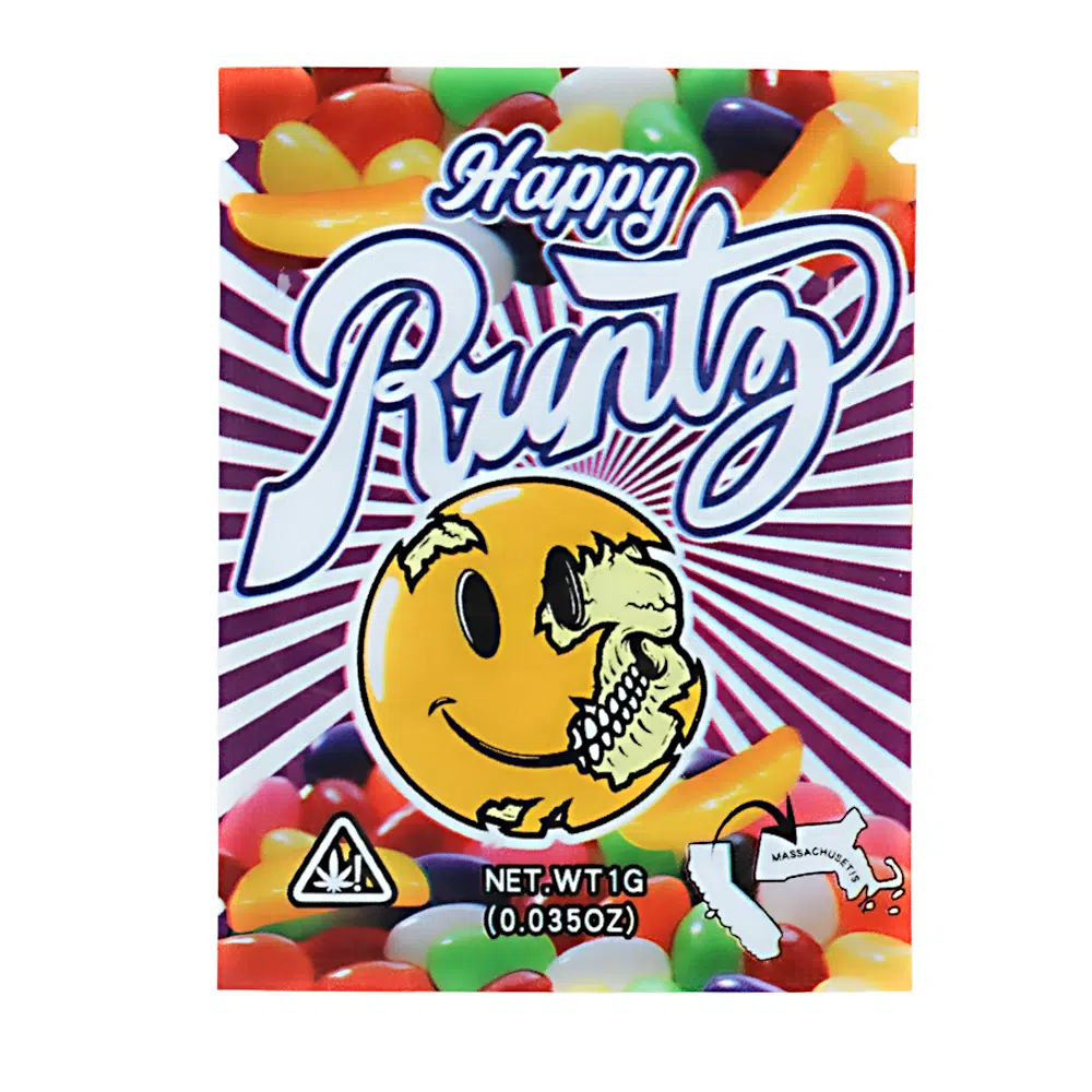 1 Gram Stock Mylar Bag – Premium Smell-Proof Flower Packaging – Happy Runtz (100 Count) WSMB-1G-060