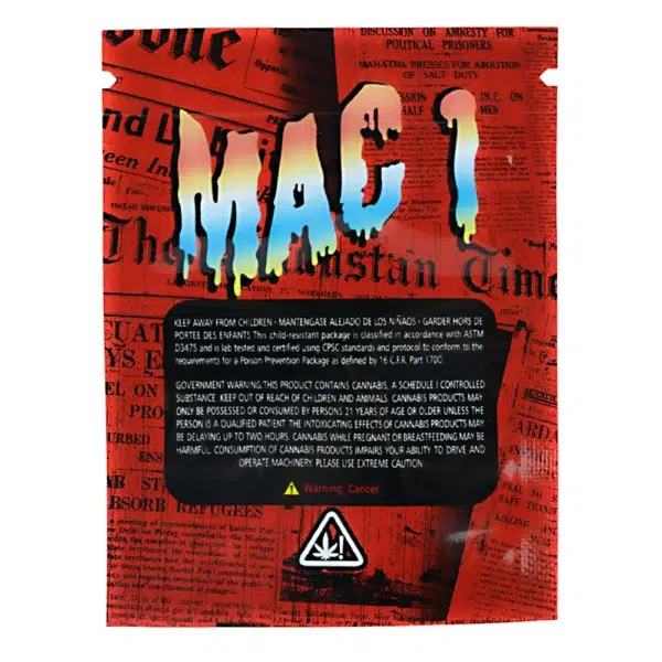 1 Gram Stock Mylar Bag – Premium Smell-Proof Flower Packaging - Mac 1 (100 Count) WSMB-1G-062 - Image 2