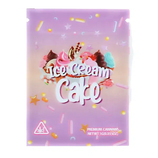 1 Gram Stock Mylar Bag – Premium Smell-Proof Flower Packaging - Ice Cream Cake (100 Count) WSMB-1G-064